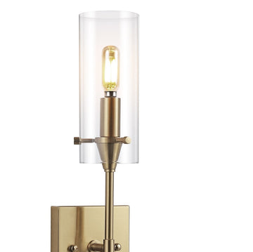 Cato Bohemian Farmhouse Iron/Glass LED Vanity - JONATHAN Y
